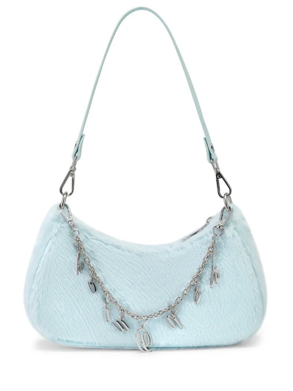 NWT Von Dutch Blue Furry Shoulder Bag - Picture 6 of 7